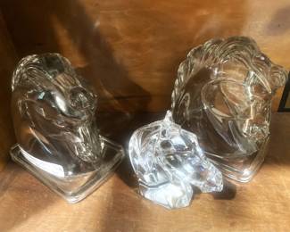 Horse head bookends