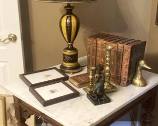Antique marble top  table