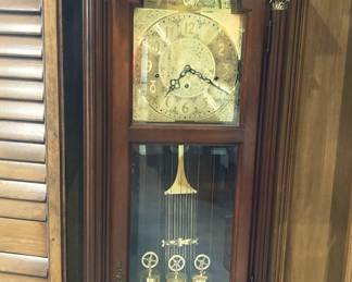 Pearl grandfather clock