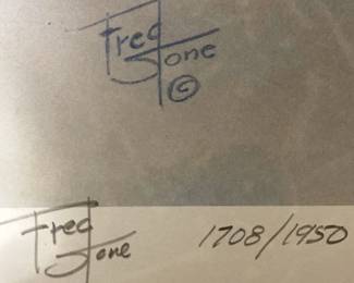 "The Old Warriors" - Jockey Bill Shoemaker aboard John Henry (signed by him and Artist Fred Stone) - 1708/1950