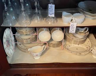 Complete mid-1940’s wedding china set with all serving pieces