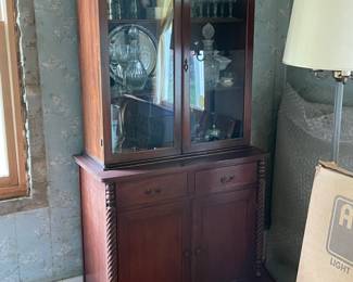 Lovely small 1940’s era China cabinet