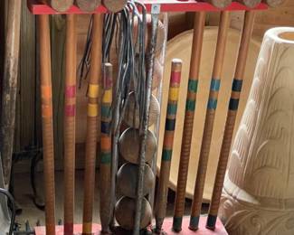 Vintage croquet set