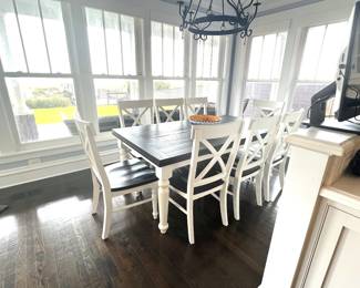 Dining Table w/ 8 Chairs 75” L x 40” W