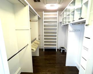 View of Master Bedroom Closet 