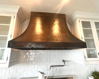 Copper Range Hood - 36” T x 53” W x 22.5” D