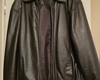 Leather Men's Jacket - XL
