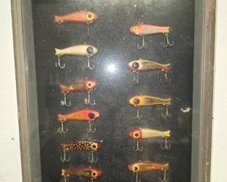 Vintage Lures in Frame