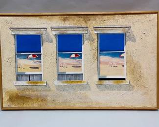 Walter Cade III (American, Born 1936) Windows, Mixed Media On Canvas, 2008
