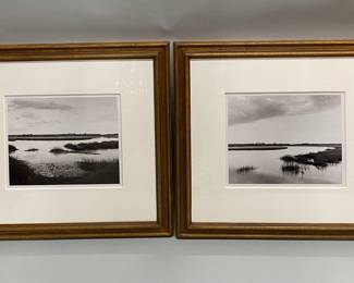 Pair Of Framed Beach Photographs
