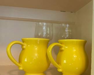 MCM Yellow Mugs
