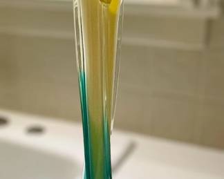 Calla Lily Art Glass Vase