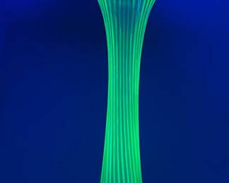Uranium Glass Swung Vase