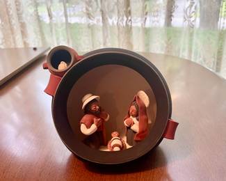 Terracotta Peruvian Nativity Scene