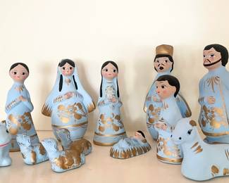 Vintage Mexican Nativity Set