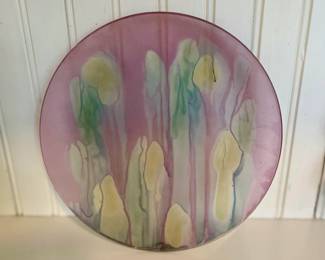 Nouveau Art Glass Plate