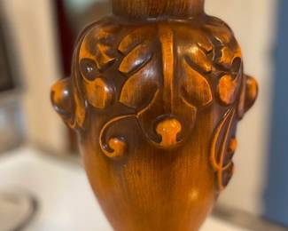 Haeger Art Embossed Pottery Vase