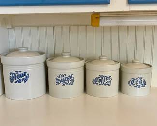 Kitchen Set - Flour, Sugar, Coffee, and Tea