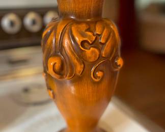 Haeger Art Embossed Pottery Vase