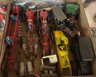 Cast Iron Wagon and Vehicle Grouping