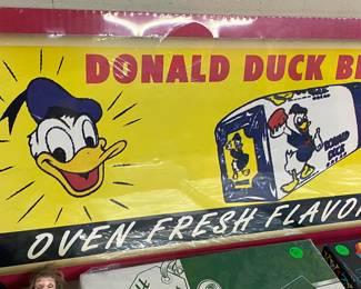 Donald Duck Bread Advertising Sign