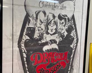 Christopher Lee "Dracula and Son" Movie Poster