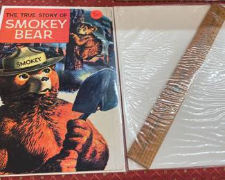 Smokey the Bear Comic Book and Ruler