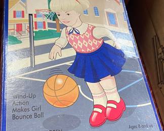 Wind-up Schylling Basketball Toy in Box