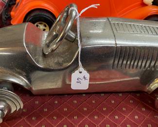 Vintage Cast Metal Race Car