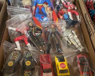 Grouping of Diecast and Action Figures