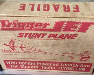 Vintage Trigger Jet Stunt Plane in Original Box