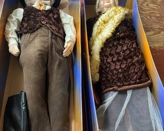 Pair of Large Ashley Belle Porcelain Dolls