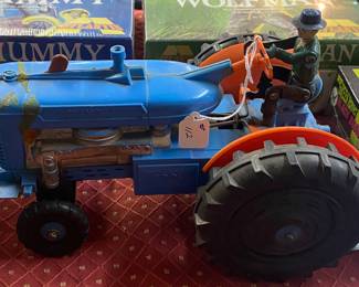 Large Plastic Battery Operated Tractor and Driver