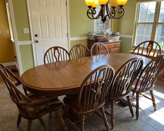 Dining room table and chairs