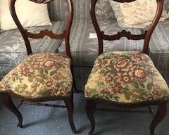 pair of Victorian chairs