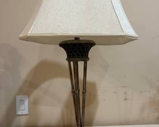 Silver Tone Table Lamp
