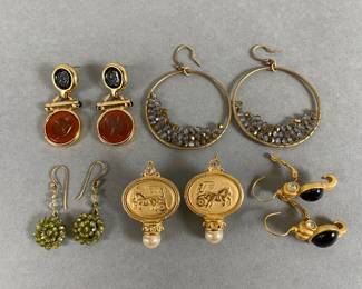 Goldtone Earrings (5)
