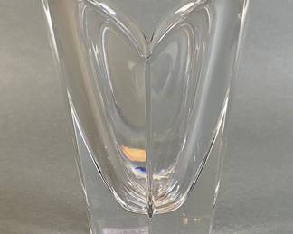Orrefors Sweden Crystal Lotus Vase
