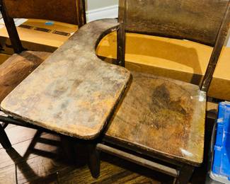 50% OFF ORIGINAL PRICE: $100 EACH
ANTIQUE SCHOOL DESKS
22”W x 23”D x 32”H
