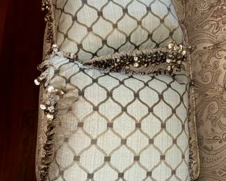 $80 PAIR CUSTOM MADE PILLOWS