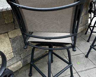 PRICE: $290 EACH FIRM
7 WOODARD SWIVEL OUTDOOR BAR STOOLS
21”W x 25”D x 47”H
FLOOR TO SEAT 29”
