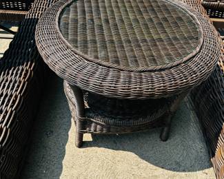 PRICE $150 EACH FIRM
RH RESTORATION HARDWARE ROUND TABLE-3 AVAILABLE
24”DIA x 18”H
