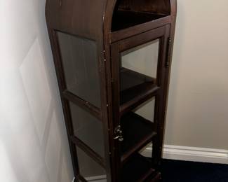 PRICE: $45
ROUND TOP CABINET- AS IS
14.5”W x 12.5”D x 47”H