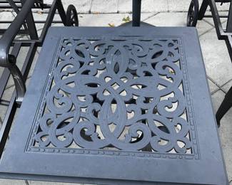 PRICE: $150 / EACH
METAL SQUARE TABLE - 2 AVAILABLE
25”L x 25”W x 22”D