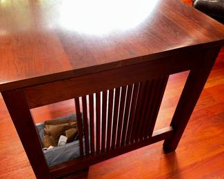 20% OFF ORIGINAL PRICE: $450
STICKLEY FURNITURE MISSION COLLECTION SPINDLE WRITING DESK WITH 3 DRAWERS - SIGNIFICANT WEAR
66”L x 32”W x 30”H