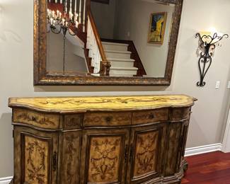 50% OFF ORIGINAL PRICE: $500
SEVEN SEAS BY HOOKER FURNITURE LARGE PAINTED CABINET / SIDEBOARD
86”L x 22”D x 41”H