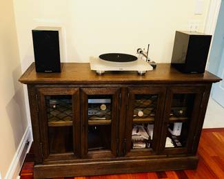 50% OFF ORIGINAL PRICE: $900
RESTORATION HARDWARE MEDIA CENTER WITH GLASS DOORS
54”W x 18”D x 32”H