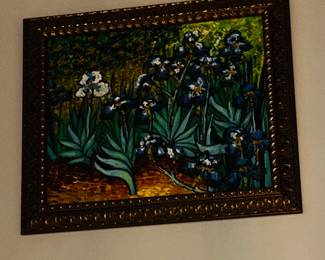 PRICE: $300
VINCENT VAN GOGH “IRISES“
OIL ON CANVAS REPRODUCTION PAINTING
29”W x 25”H