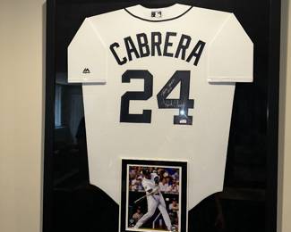 PRICE: $500
CABRERA TRIPLE CROWN SIGNED JERSEY FRAMED