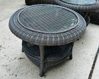 PRICE $150 EACH FIRM
RH RESTORATION HARDWARE ROUND TABLE-3 AVAILABLE
24”DIA x 18”H